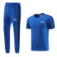2023 PM Blue Short-sleeved Trouser Suit #PJ01