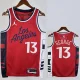 24-25 Clippers GEORGE #13 Red Top Quality Hot Pressing NBA Jersey (Trapeze Edition) 飞人版