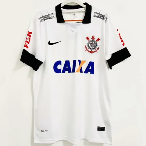2013 Corinthians Home Retro Soccer Jersey