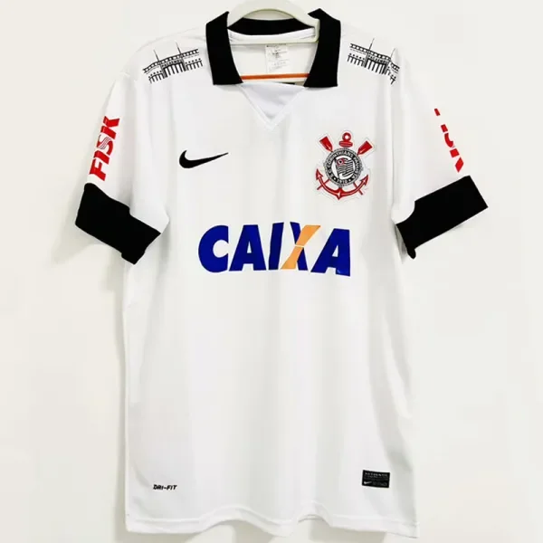 2013 Corinthians Home Retro Soccer Jersey