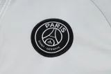 24-25 PSG Light gray Hoodie Half Pull Tracksuit #F585半拉连帽