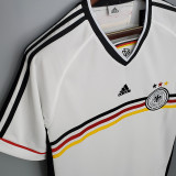 1998 Germany Home White Retro Soccer Jersey