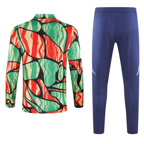 24-25 ARS Green red Kids Half Pull Tracksuit (童装半拉链)(涂鸦)