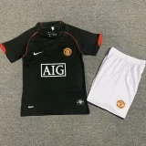 2007-2008 Man Utd Away Kids Retro Soccer Jersey