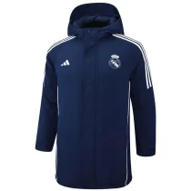 24-25 RMA Royal Blue Hooded Windbreaker Fabric Cotton Coat #G211(白标)