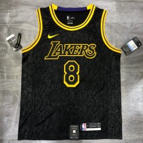 Lakers JAMES JR. #8 Black Top Quality Hot Pressing NBA Jersey(蛇纹)