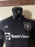 2023 Man Utd Joint Edition Black Player Version Soccer Jersey