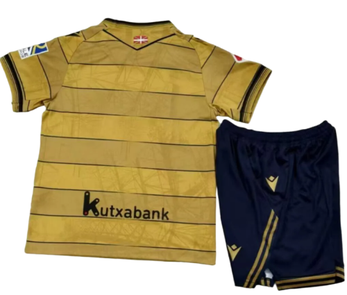 24-25 Real Sociedad Away Kids Soccer Jersey