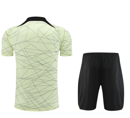 23-24 PSG Jordan Beige Training Short Suit (花纹）