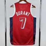 2024 Olympic Game USA DURANT # 7 Red Basketball Jersey