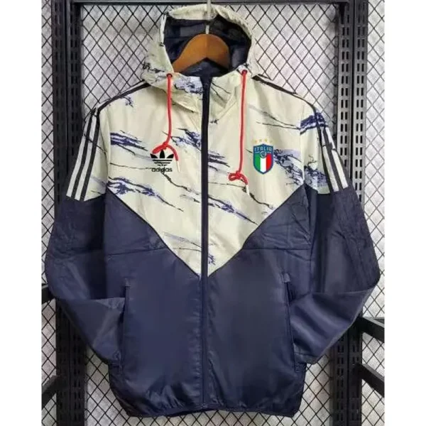 24-25 Italy khaki Royal Blue Windbreaker