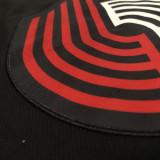 2022 TRAIL BLAZERS Player GI Black Zip hoodie Jacket