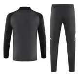 24-25 Man Utd Dark gray Kids Half Pull Tracksuit (童装)(半拉链)