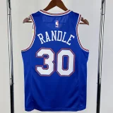 21-22 KNICKS RANDLE #30 Blue Top Quality Hot Pressing NBA Jersey (Trapeze Edition) 飞人版