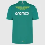 2025 F1 Aston Martin Polo Green Racing Suit(有领)