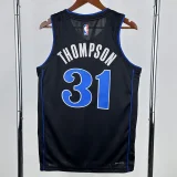 23-24 Dallas Mavericks THOMPSON #31 Black City Edition Top Quality Hot Pressing NBA Jersey(V领)