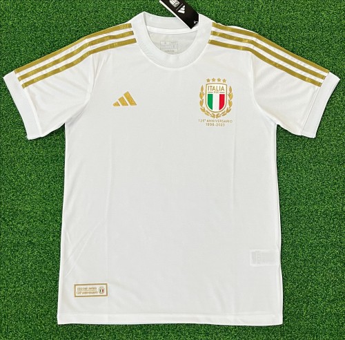 2023 Italy White 125th Anniversary Edition 1:1 FansSoccer jersey
