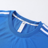 2023 AD02 Blue Short-sleeved Trouser Suit