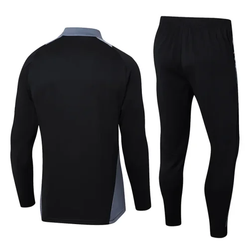 24-25 AD Black Half Pull Tracksuit #06 (半拉链)