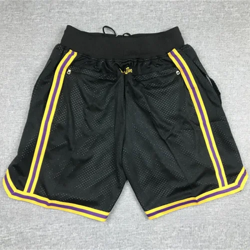 Lakers Mamba Black City Edition Top Quality NBA Pocket Pants *湖人曼巴