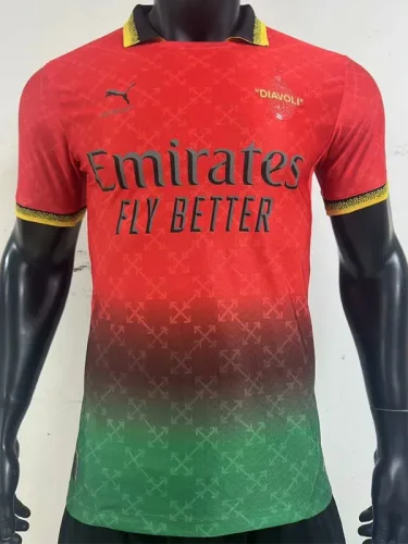 24-25 ACM Red Green Special Edition Player Version Soccer Jersey