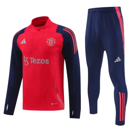 24-25 Man Utd Red Half Pull Tracksuit (半拉链)