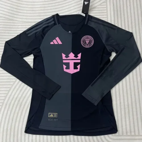 25-26 Inter Miami Away Long Sleeve Retro Soccer Jersey (长袖)
