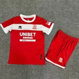 24-25 Middlesbrough Home Kids Soccer Jersey
