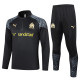 23-24 Marseille Black Half Pull Tracksuit #B735(半拉链)(金标)