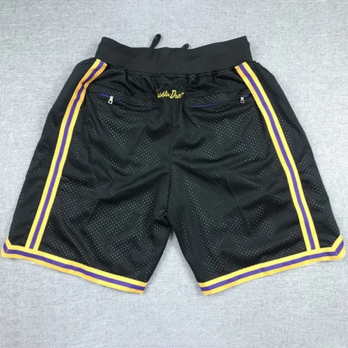 Lakers Black City Edition Top Quality NBA Pocket Pants *湖人队