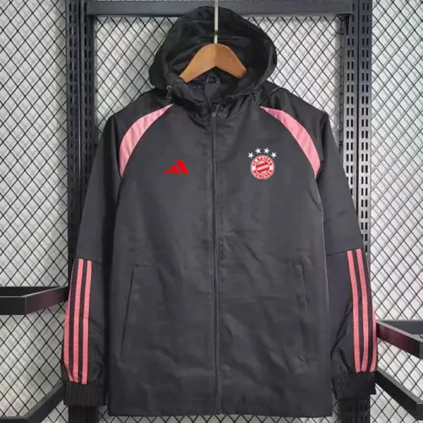 24-25 Bayern Black Windbreaker