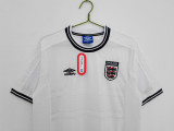 1999-2001 England Retro Home Soccer Jersey