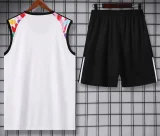 24-25 Man Utd White Tank top and shorts suit