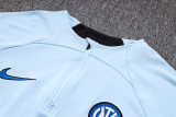 23-24 INT Lightl Blue Half Pull Tracksuit (半拉链)