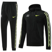 23-24 NK Black Hoodie Jacket Tracksuit #NM06