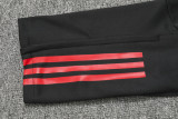 23-24 Roma Black Half Pull Tracksuit (半拉链)