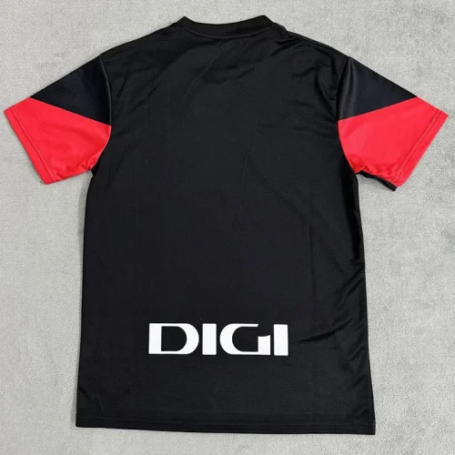 24-25 Bilbao Black Red Training Shirts