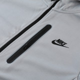 23-24 NK Grey Hoodie Jacket Tracksuit #NM05