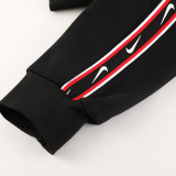 23-24 NK Black Red Hoodie Jacket Tracksuit #NM06