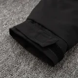 24-25 ARS Black Hooded Windbreaker Fabric Cotton Coat #G193