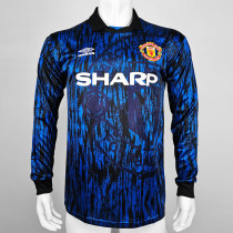 1993 Man Utd Away Long Sleeve Retro Soccer Jersey (长袖) 1993 Man Utd Away Long Sleeve Retro Soccer Jersey (长袖)