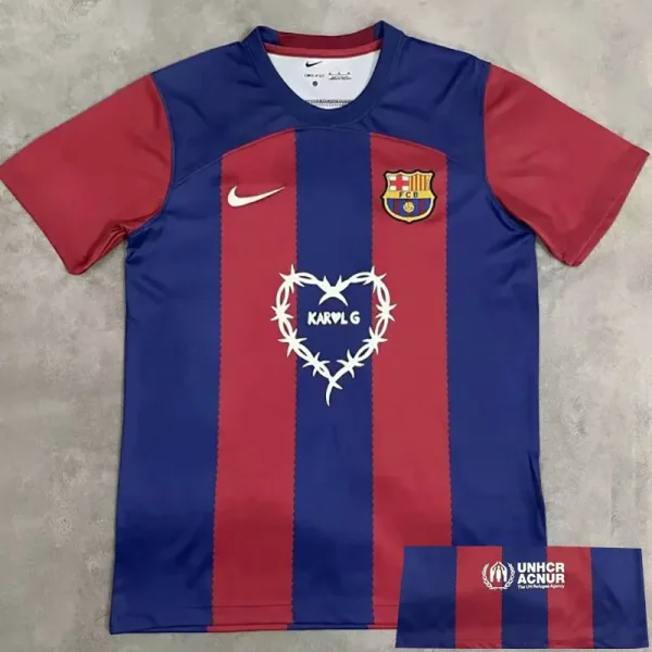 23-24 BAR Limited Edition Home Fans Soccer Jersey ('KAROLG'广告)