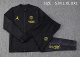23-24 PSG Jordan Black Jacket Tracksuit #A655