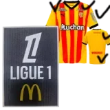 24-25 RC Lens Home Print Sponsor Fans Soccer Jersey