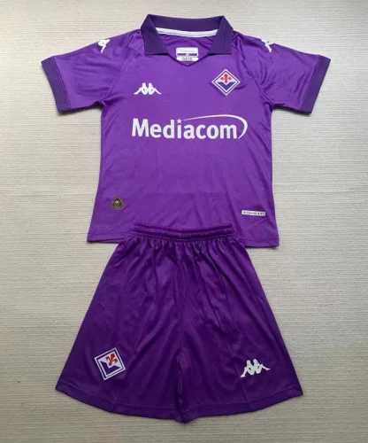 24-25 Fiorentina Home Kids Soccer Jersey