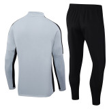 2023 NK Grey Half Pull Tracksuit #2311(半拉链)