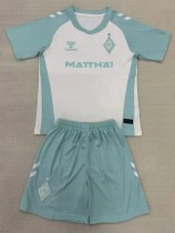 24-25 Werder Bremen Away Kids Soccer Jersey