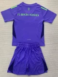 24-25 Bayern Purple GoalKeeper Kids Soccer Jersey