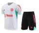 23-24 Man Utd White Green Training Short Suit