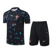24-25 Portugal Black Training Short Suit